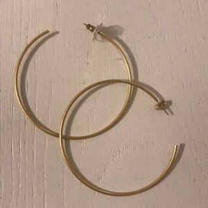 Madewell Large Thin Gold Loops